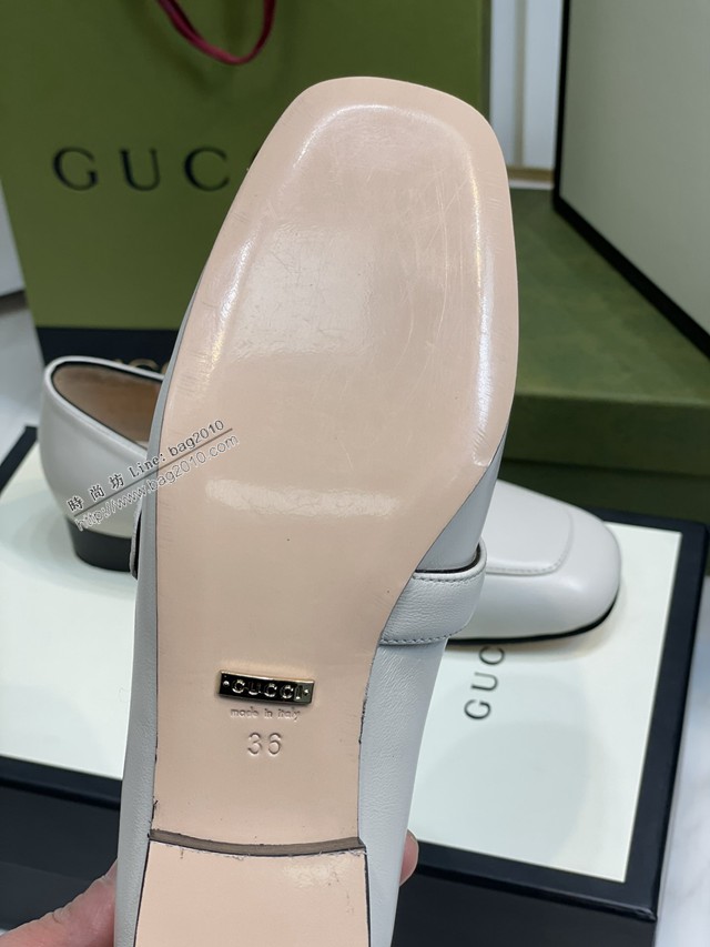 gucci女士羊皮鞋單鞋 古馳2020春夏專櫃新款休閒皮鞋 dx2896